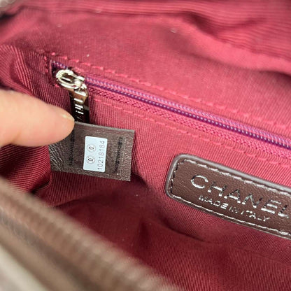 Chanel Brown Cambon Ligne Shoulder Bag Dark brown