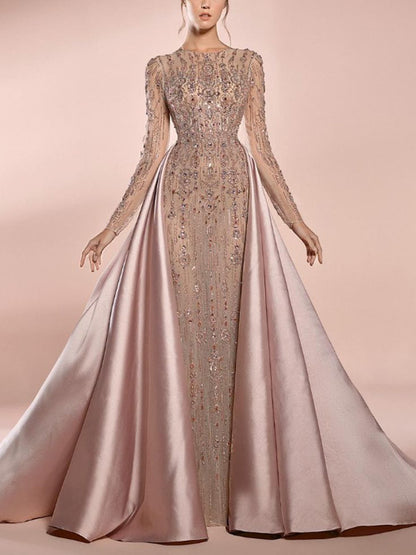 Beaded Simple Exquisite Women's Gowns