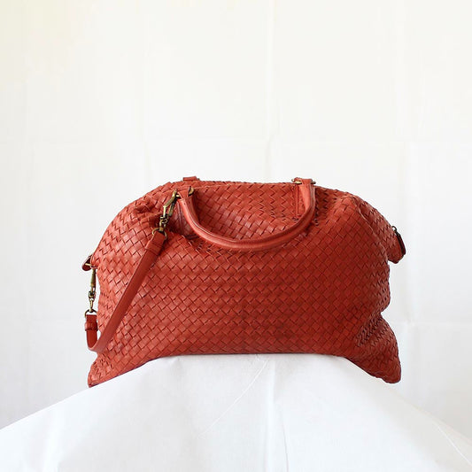 Bottega Veneta Intrecciato Red Large Bag