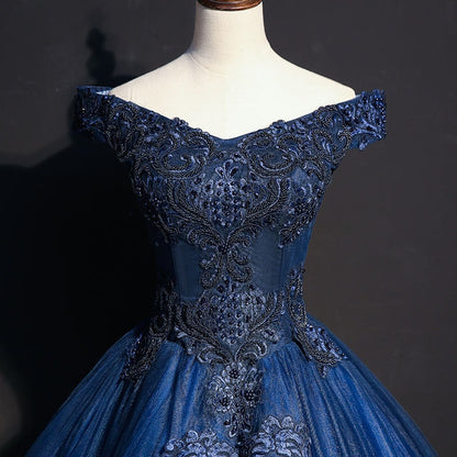 loveedsTM- Quinceanera Dress Gryffon Luxury Party Prom Dress Elegant Off The Shoulder Vintage Lace Embroidery Quinceanera Dresses