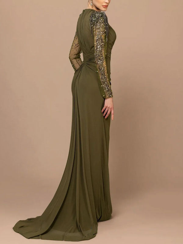 Slim Fit with Split Sides Women's Gown