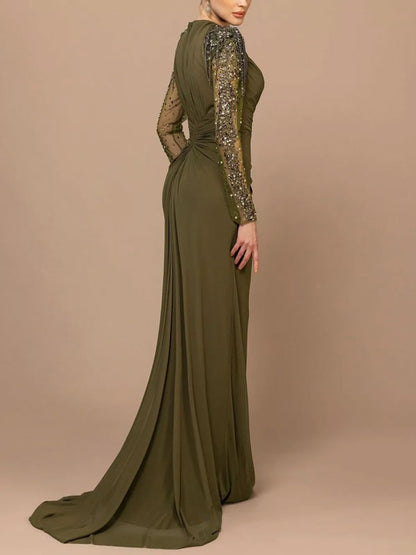 Slim Fit with Split Sides Women's Gown