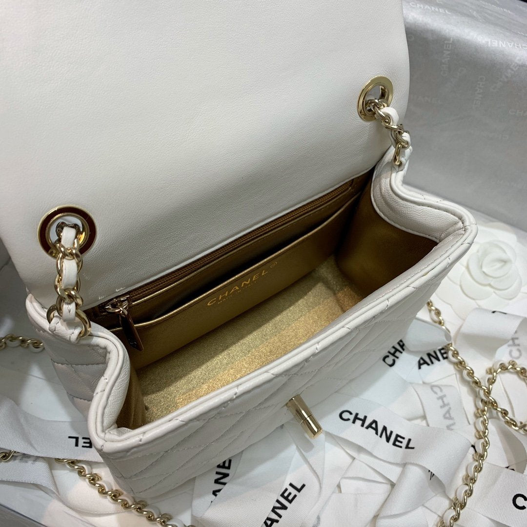 CHANEL 23C White Mini
