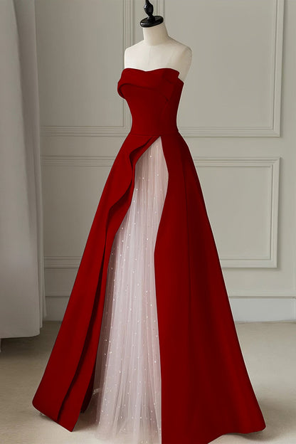 loveedsTM-Pink tube top evening dress