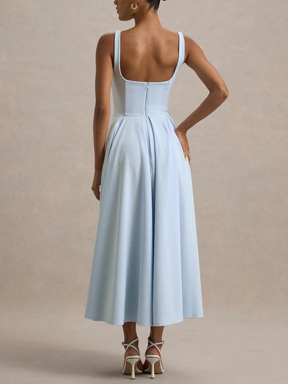 Square Collar And Elegant Temperament Women's Dress