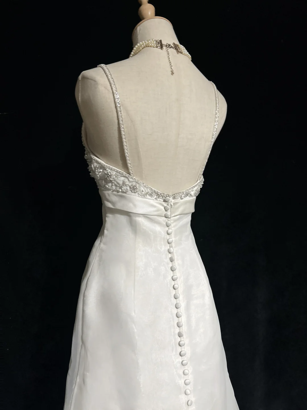 Unique Bridal Gown A Line Spaghetti Straps Long White 70s Wedding Dresses Vintage Bridal Gowns DH1145