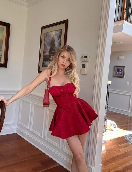 Sexy A line Sweetheart Lace Satin Mini Short Formal 8th Grade Homecoming Dresses Summer Middle School Hoco Dress 20th Birthday Outfits DH1184