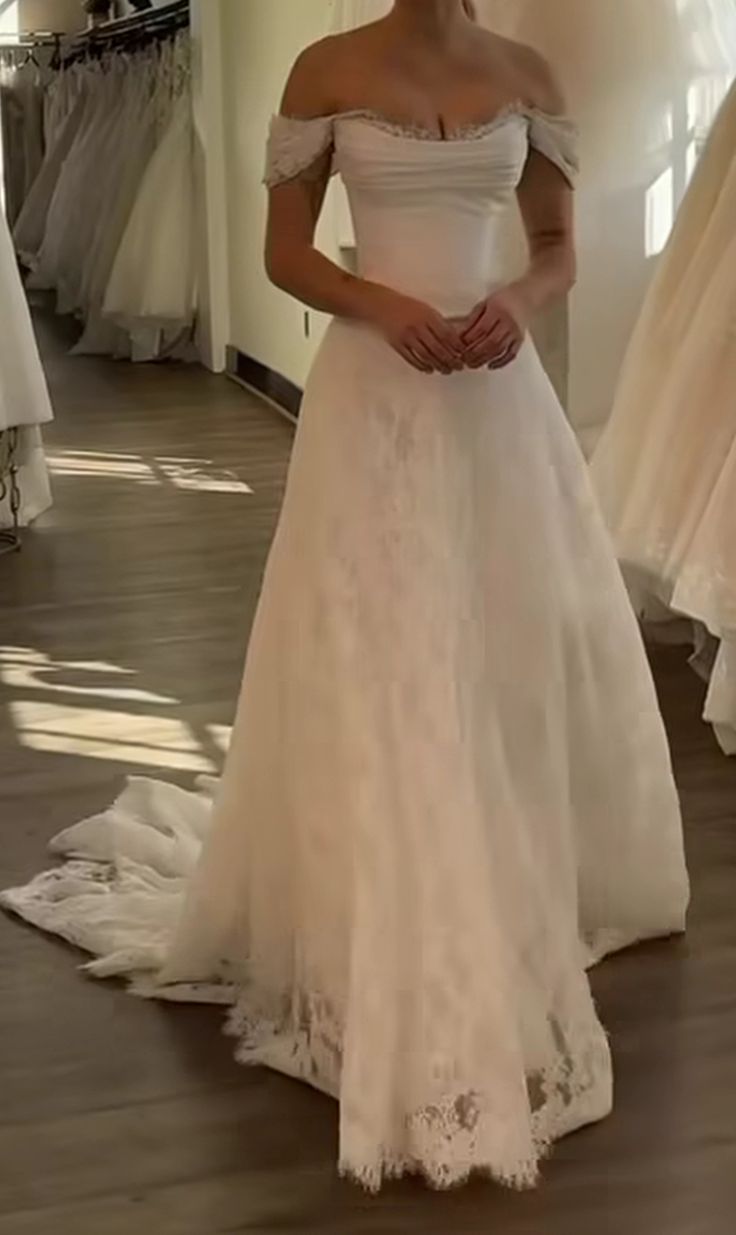 Princess Bridal Dress Mermaid Off The Shoulder Lace Wedding Dress With Short Sleeves Wedding Dresses Modest Wedding Gowns DH1427