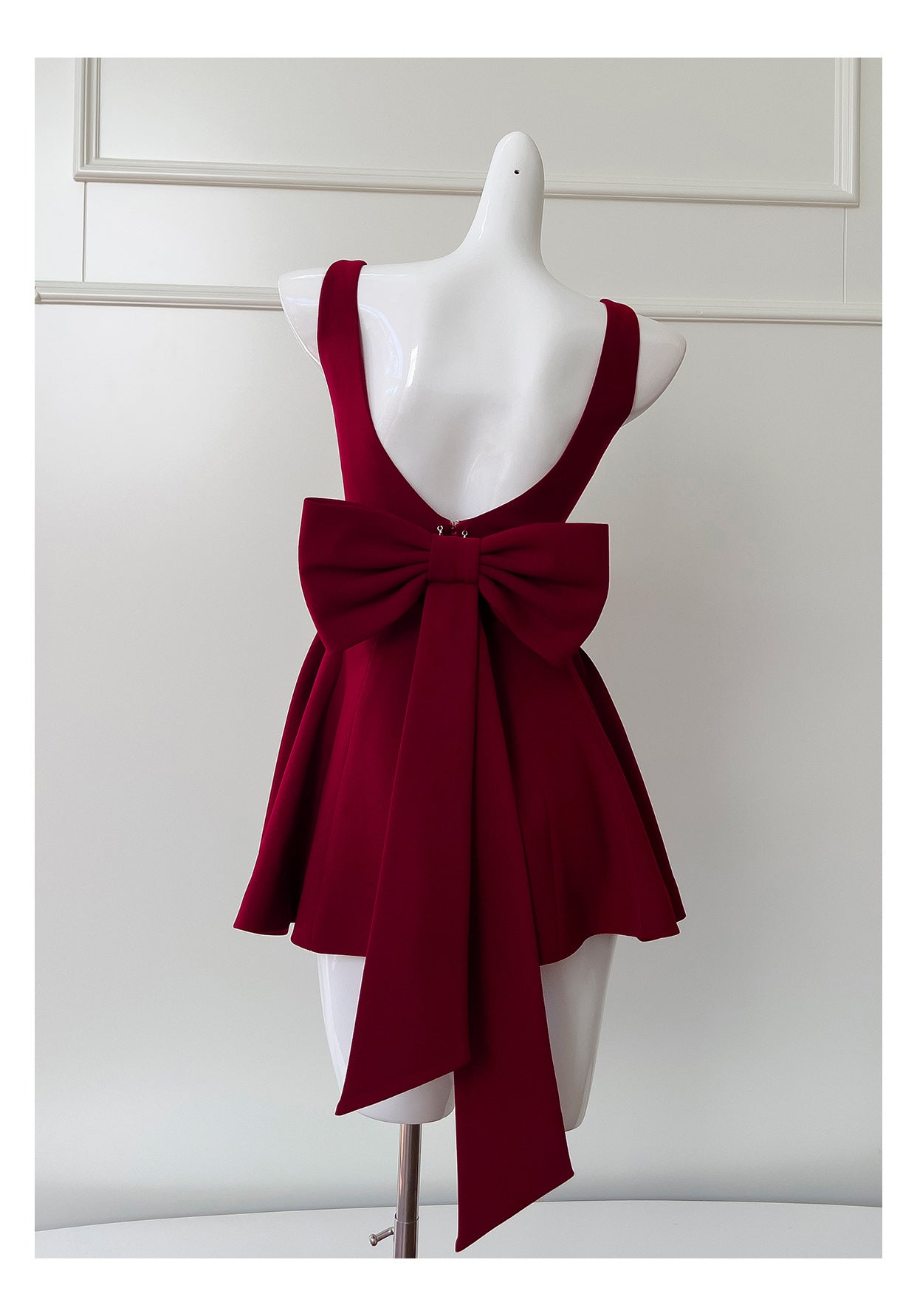 Cute Ball Gown Square Neck Burgundy Satin Grad Dress Inspo Short Mini Formal 8th Grade Homecoming Dresses High School Hoco Court Dress Graduation Dress Cocktail 18th Birthday Outfits D1941）