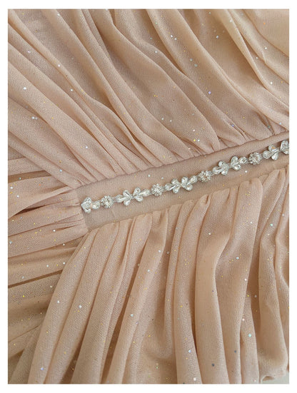 Cute Sheath Scoop Neck Champagne Short Grad Dress Inspo Short Mini Formal 8th Grade Homecoming Dresses High School Hoco Court Dress Graduation Dress 18th Birthday Outfits DH1951