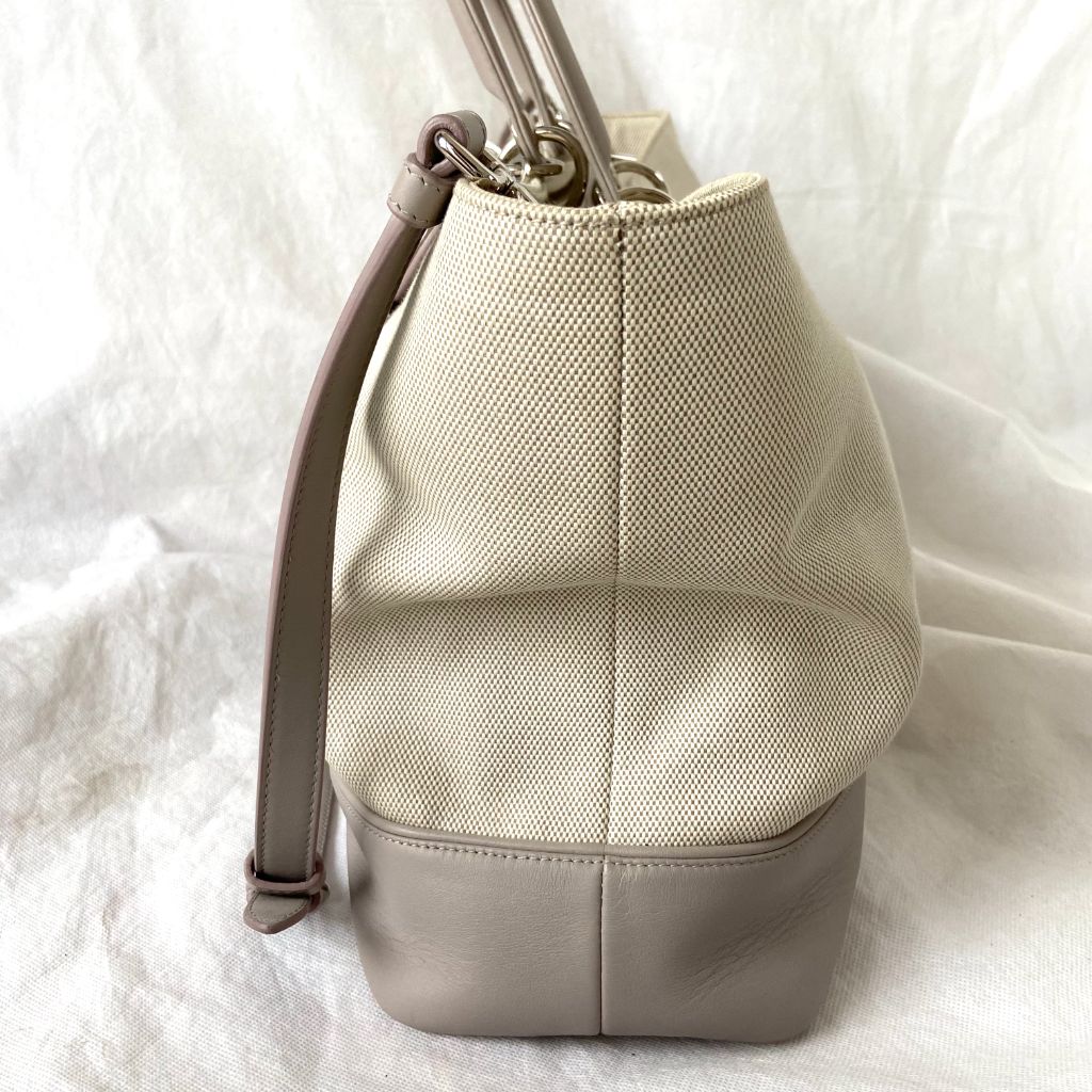 Dior Beige Leather Nappy Diaper Bag