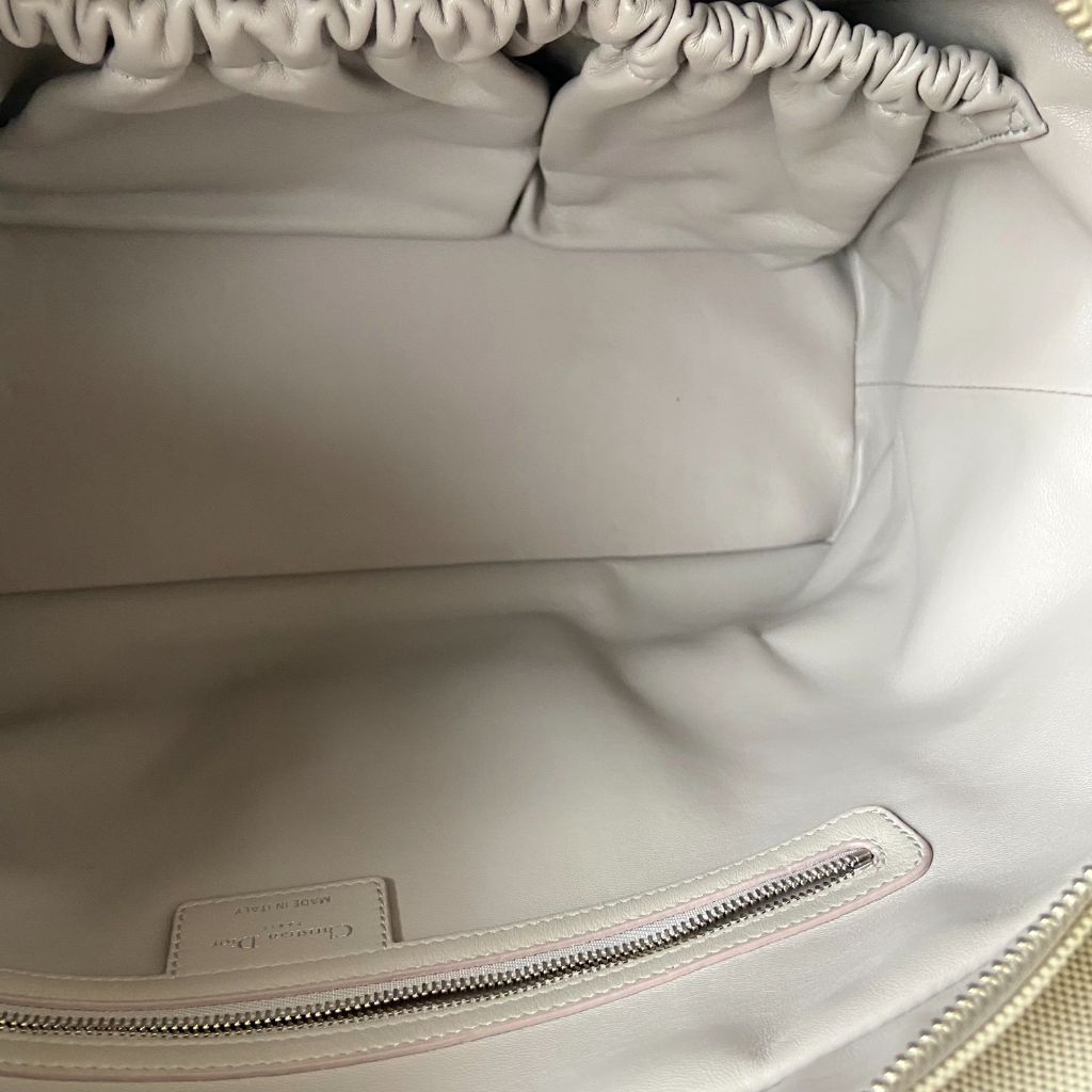 Dior Beige Leather Nappy Diaper Bag