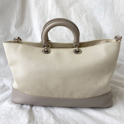 Dior Beige Leather Nappy Diaper Bag
