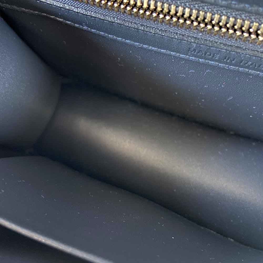 Dior Dark Blue Micro Cannage Patent Leather Small Diorama Shoulder Bag