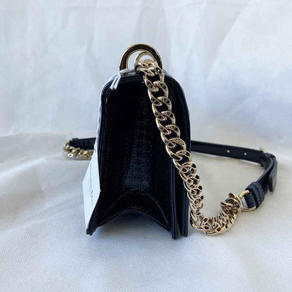 Dior Dark Blue Micro Cannage Patent Leather Small Diorama Shoulder Bag