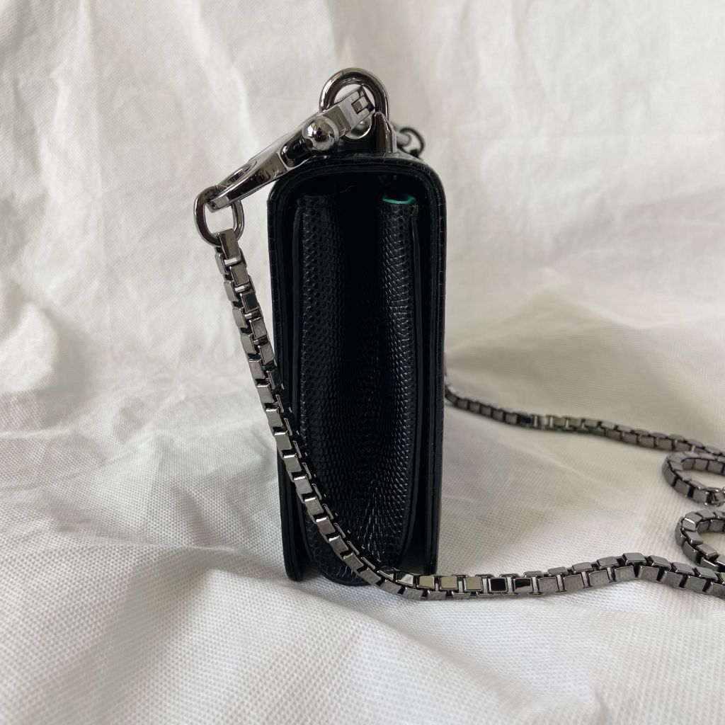 Dolce & Gabbana Black DG Girls Hashtag Logo Bag