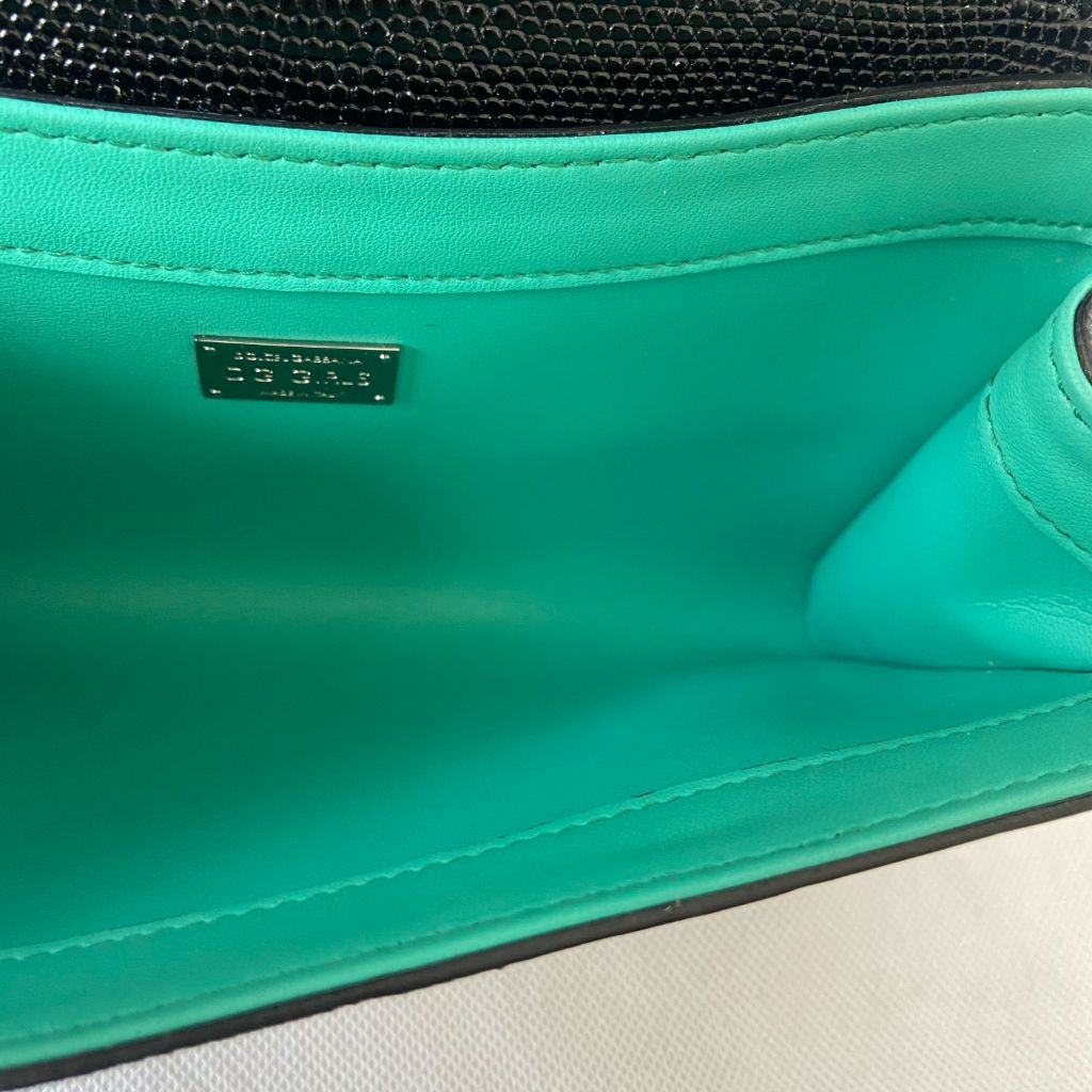 Dolce & Gabbana Black DG Girls Hashtag Logo Bag