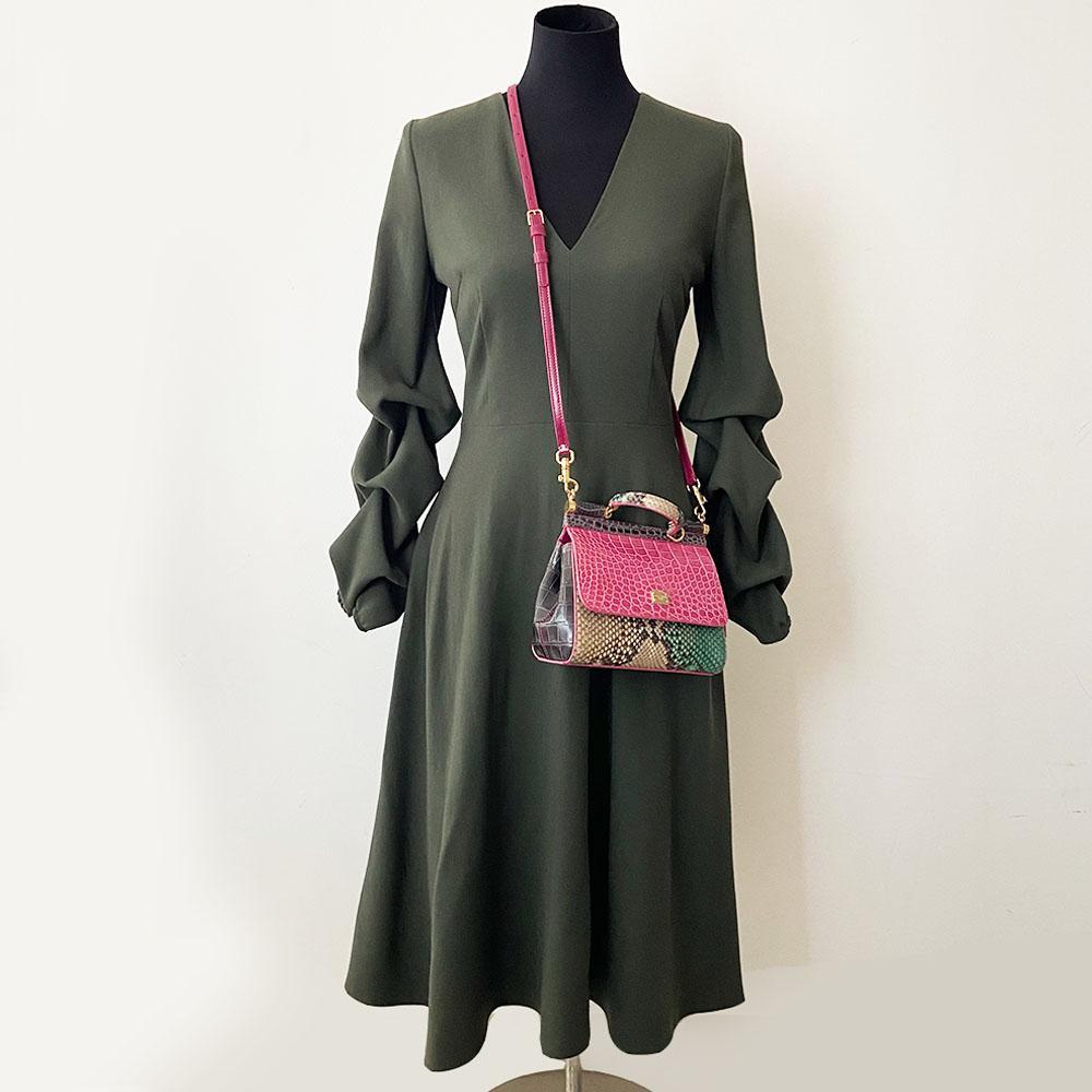 Dolce & Gabbana   Crocodile and Python Small Miss Sicily Bag