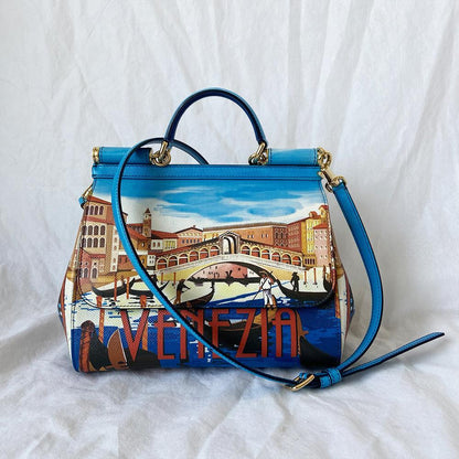 Dolce & Gabbana Sicily Printed Venezia Medium Bag