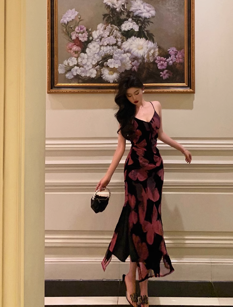 Elegant Mermaid Spaghetti Straps Pink Sleeveless 21st Birthday Dress Party Gown Birthday Outfits Birthday Dress Ideas For Women DP1396