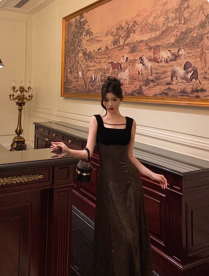 Modest A line Square Neckline Satin 21st Birthday Dress Party Gown Birthday Outfits Birthday Dress Ideas For Women DP1489