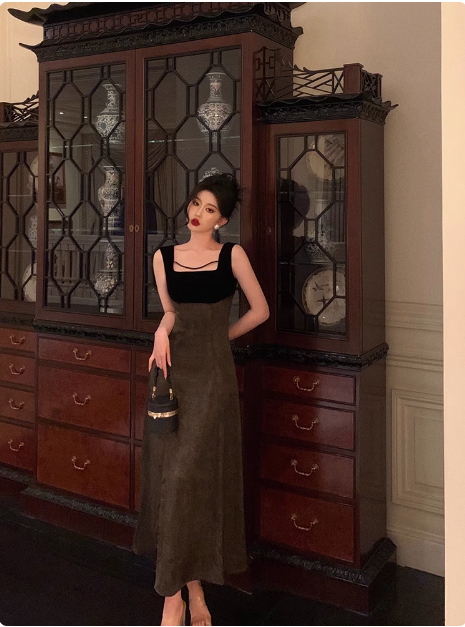 Modest A line Square Neckline Satin 21st Birthday Dress Party Gown Birthday Outfits Birthday Dress Ideas For Women DP1489