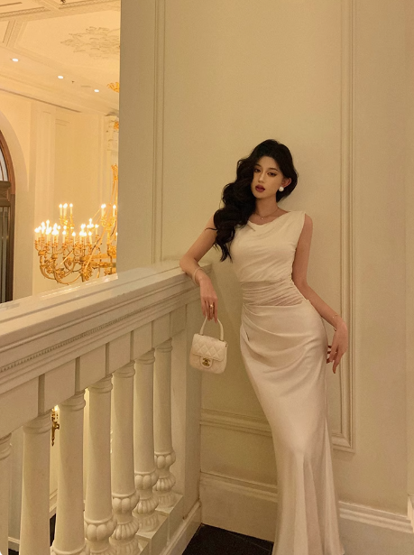 Elegant Sheath Sleeveless Ivory 21st Birthday Dress Party Gown Birthday Outfits Birthday Dress Ideas For Women DP547