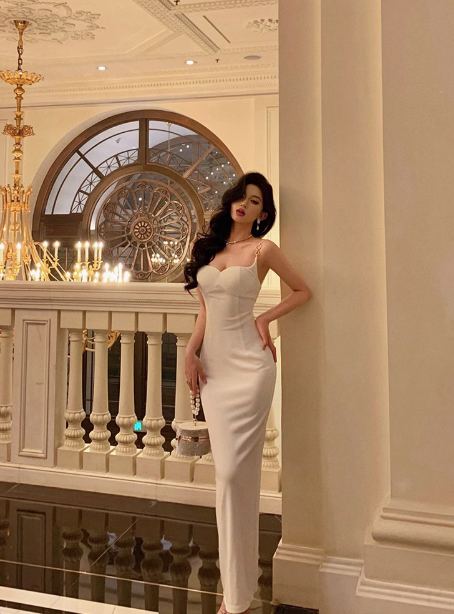 Classy Sheath Spaghetti Straps White Sleeveless 18th Birthday Dress Party Gown Birthday Outfits Birthday Dress Ideas For Women DP555