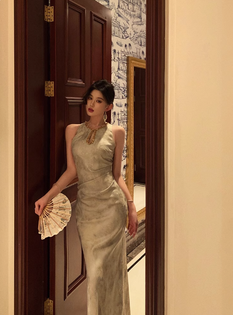 Classy Sheath Gold Beads Sleeveless 18th Birthday Dress Party Gown Birthday Outfits Birthday Dress Ideas For Women DP559