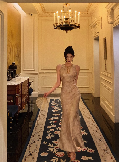 Classy Sheath Gold Beads Sleeveless 18th Birthday Dress Party Gown Birthday Outfits Birthday Dress Ideas For Women DP560