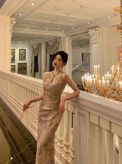 Classy Sheath Gold Beads Sleeveless 18th Birthday Dress Party Gown Birthday Outfits Birthday Dress Ideas For Women DP560