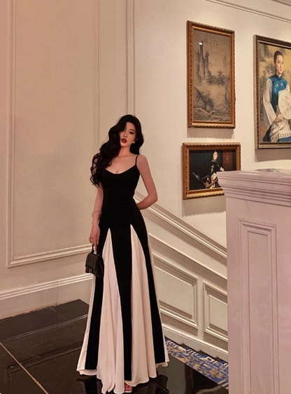 Classy A Line Spaghetti Straps Black Sleeveless 18th Birthday Dress Party Gown Birthday Outfits Birthday Dress Ideas For Women DP561