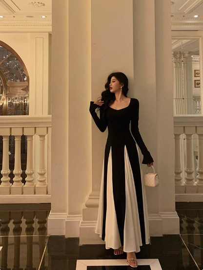 Classy A Line Square Black Sleeveless 18th Birthday Dress Party Gown Birthday Outfits Birthday Dress Ideas For Women DP562