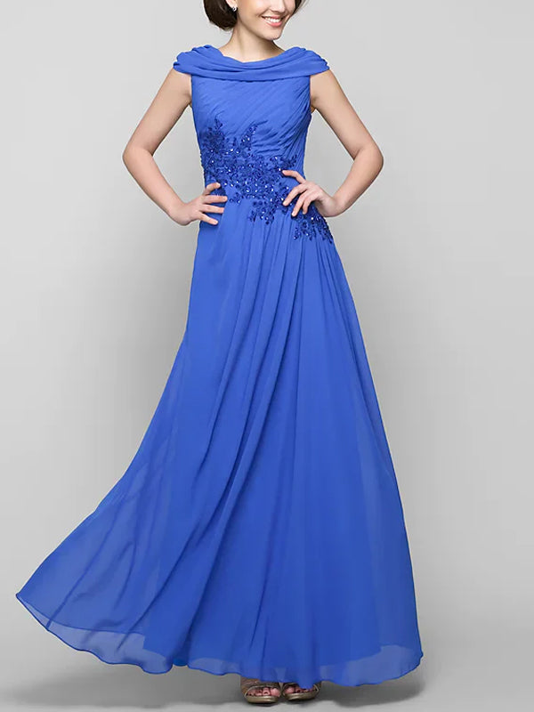 Round Neck Sleeveless Solid Color Maxi Dress