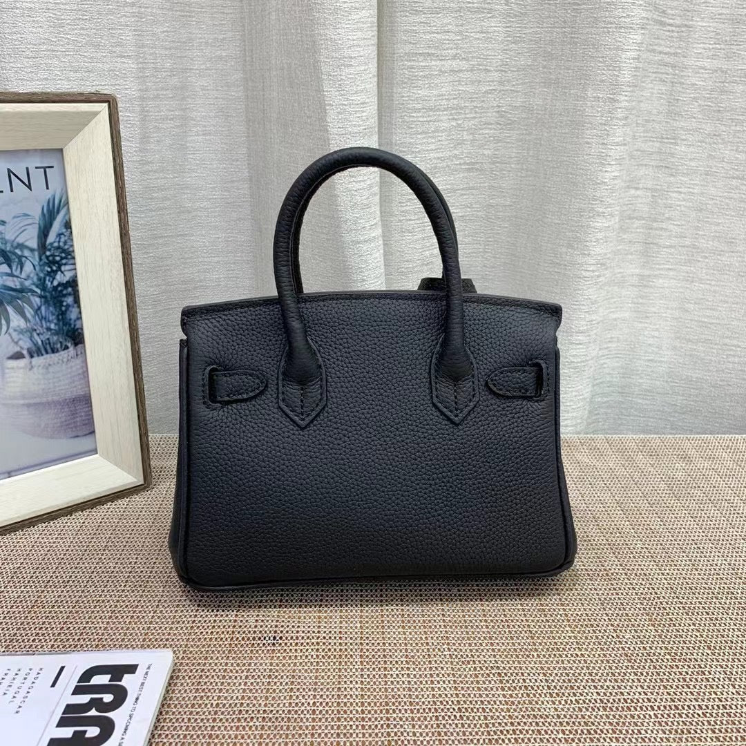 H BIRKIN MINI GOLD HARDWARE EPSOM BLACK 20CM