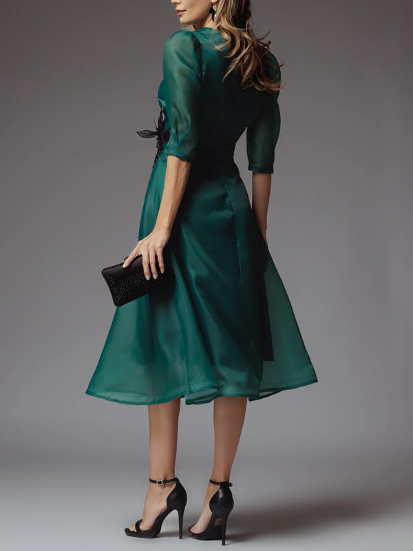 Temperament Organza Elegant Women's Dress