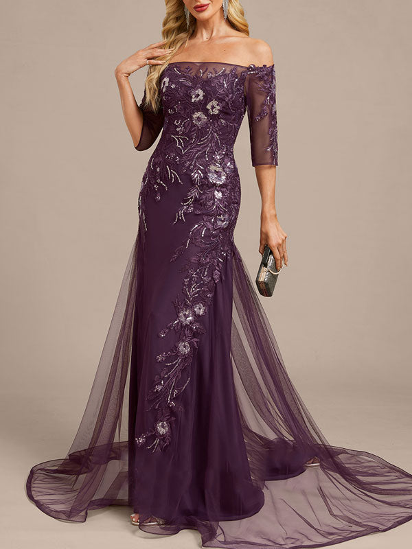 Mermaid Off-the-shoulder Tail Evening Dress