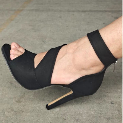 Stiletto sexy lady sandals with fish mouth