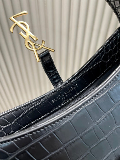 Ysl Hobo Bag Crocodile Embossed