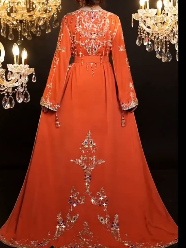 Temperament Sequin Chiffon Retro Ladies Dress