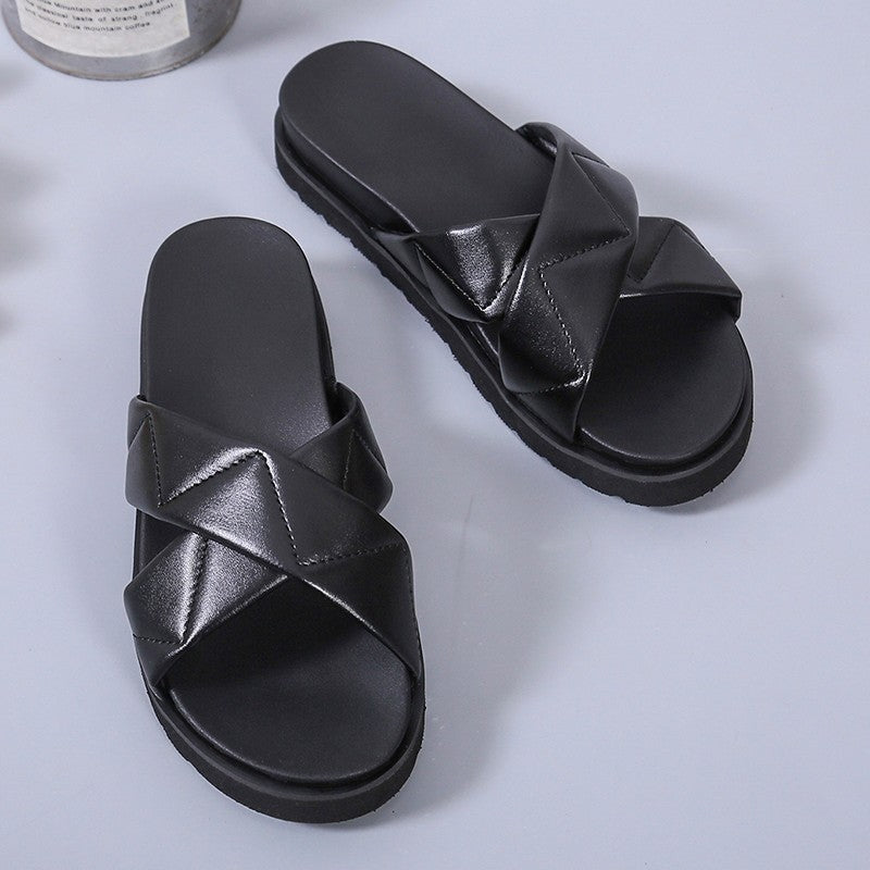 Platform Crossover Women's Sandals