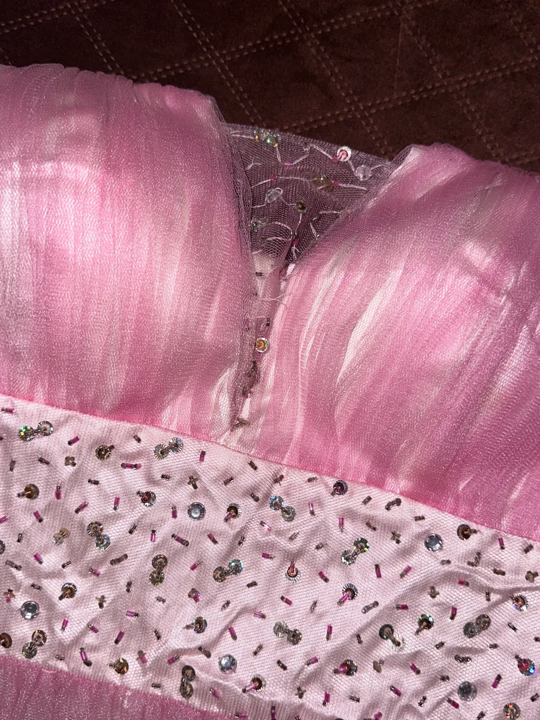 Pink Homecoming Dress Gorgeous Beaded Short Tulle Ball Gown Evening Dress gh4418