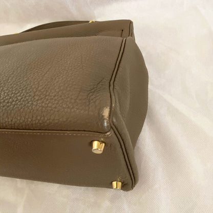 Hermès Kelly 35 Etain Togo Leather Handbag