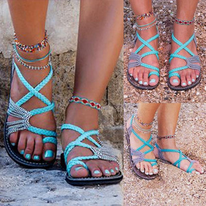 Beach thong flat sandals