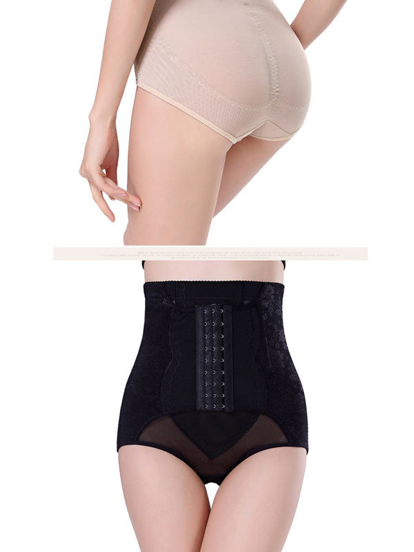 Tummy tuck panties high waist mesh anti-roll buttocks corset