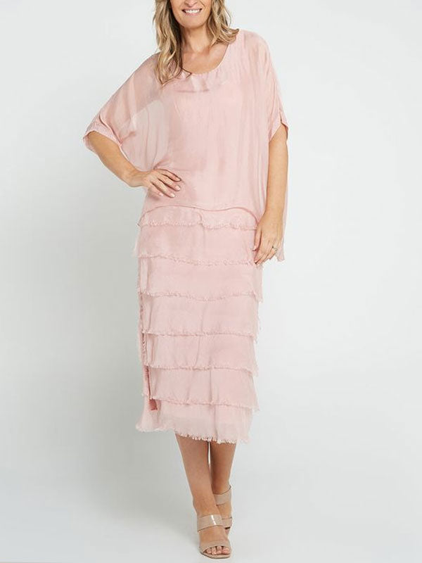 Straight temperament chiffon temperament women's dress