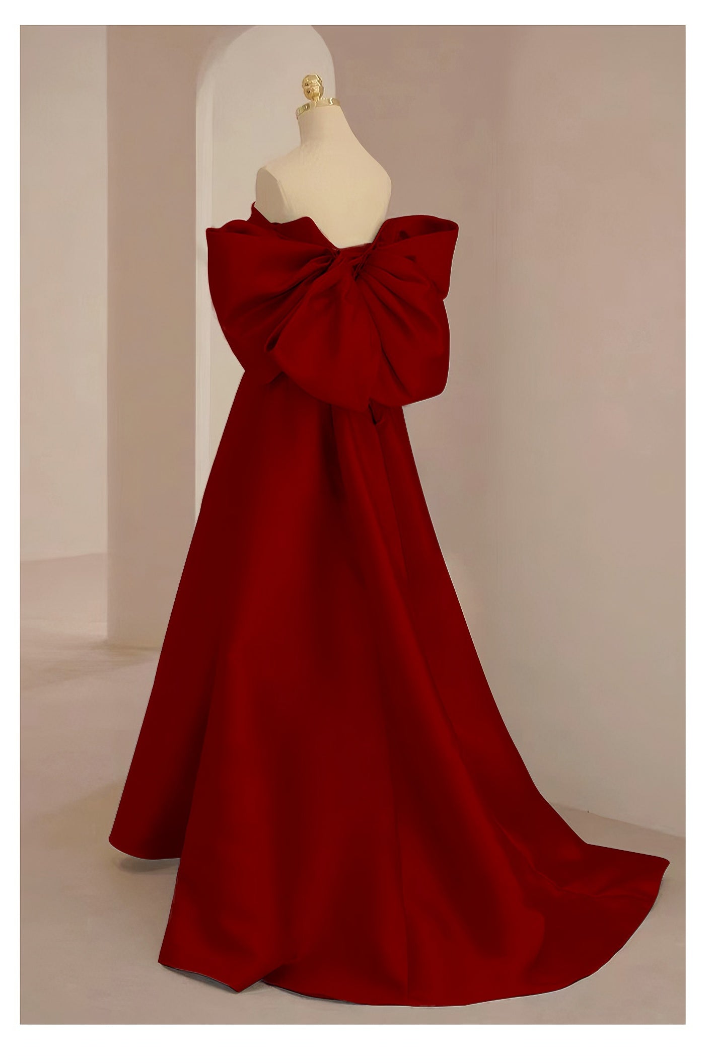 loveedsTM-red bow evening dress