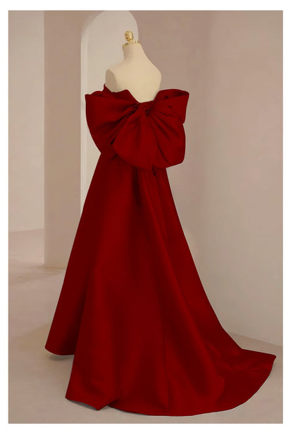 loveedsTM-red bow evening dress