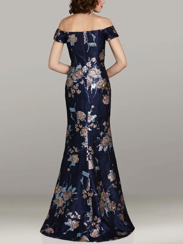 Bandeau Print Maxi Dress