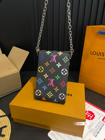 LOUIS VUITTON X TAKASHI MURAKAMI PHONE POUCH MÉTIS MULTICOLORED 17CM M14098